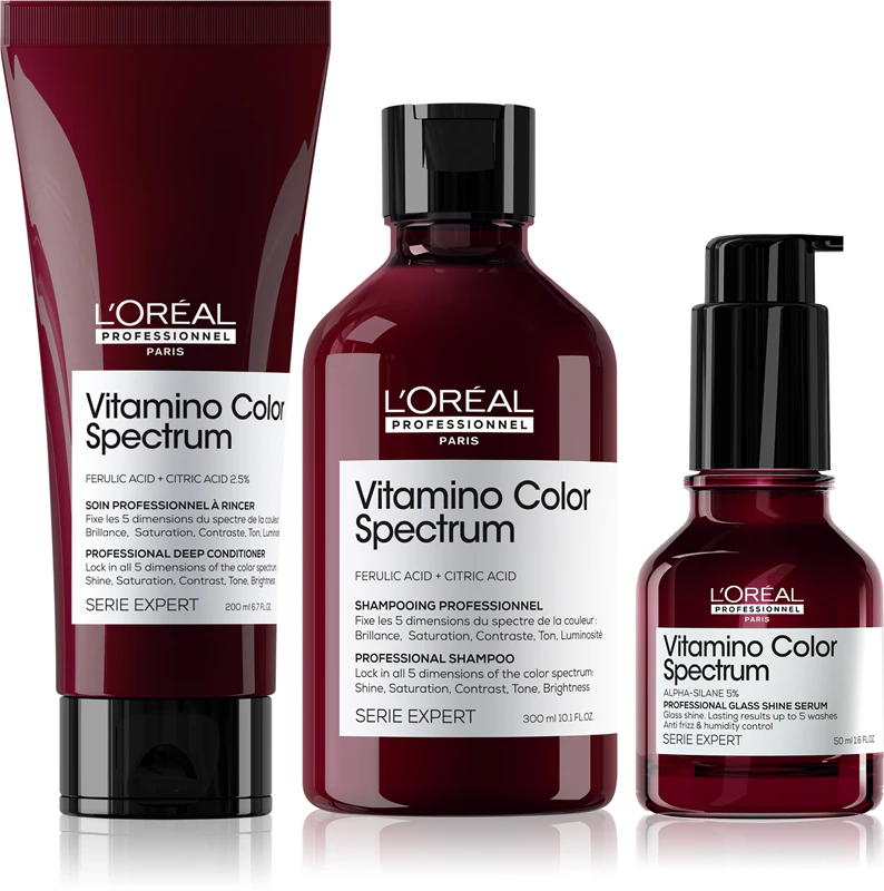 L'Oréal Professionnel Serie Expert Vitamino Color Spectrum embalagem conveniente protegendo a cor