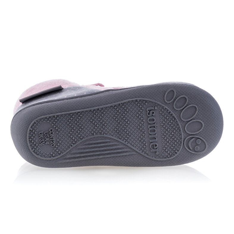Pantufas cinza para bebê menina