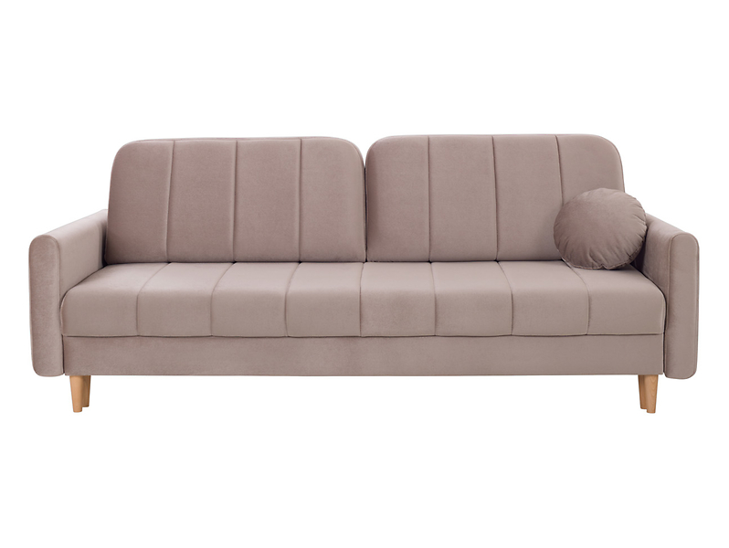 Sofa trzyosobowa Latina rozkładana z pojemnikiem taupe