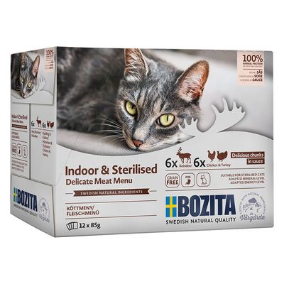 12 x 85 g de comida húmeda para gatos Bozita - ¡11 + 1 gratis!*