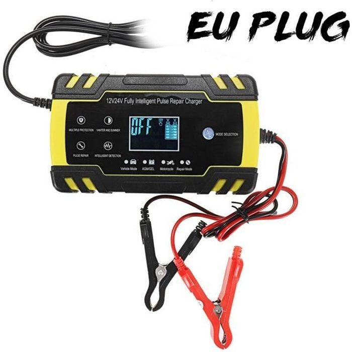 Cargador de baterías - Pantalla táctil - 12/24V - 8A - 150AH - Inteligente