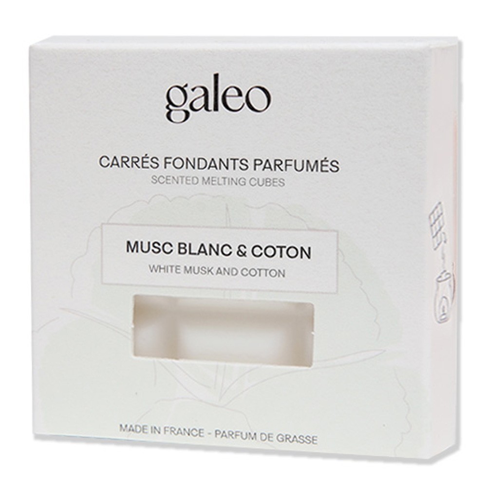 Galeo Carrés fondants parfumés musc blanc & coton