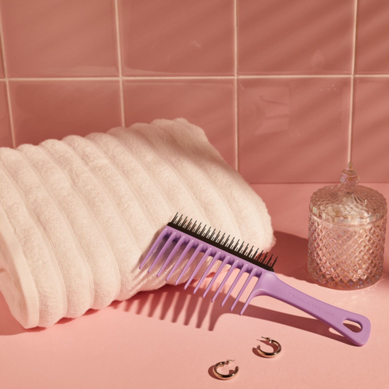 Tangle Teezer Wide Tooth Comb Lilac Black