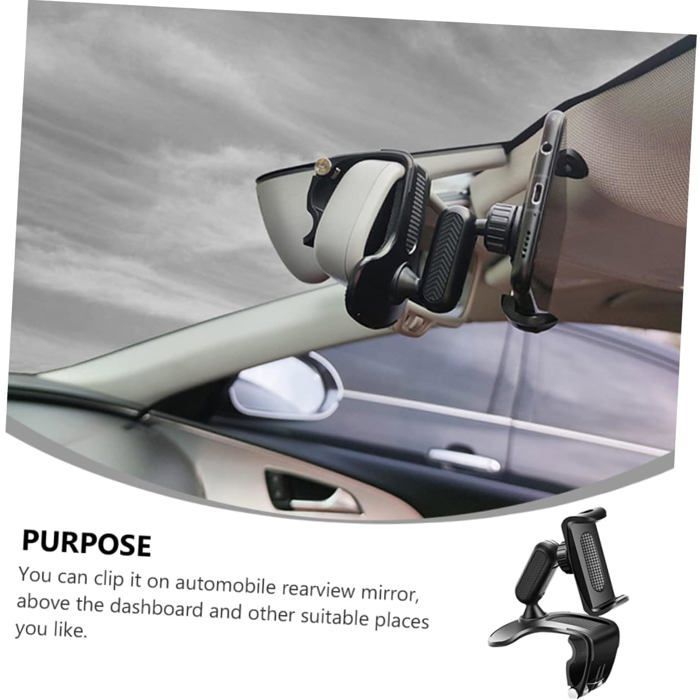 Universal Car Phone Holder - ULISEM - 360° Rotating - Reinforced Suction Cup - One-Hand Installation