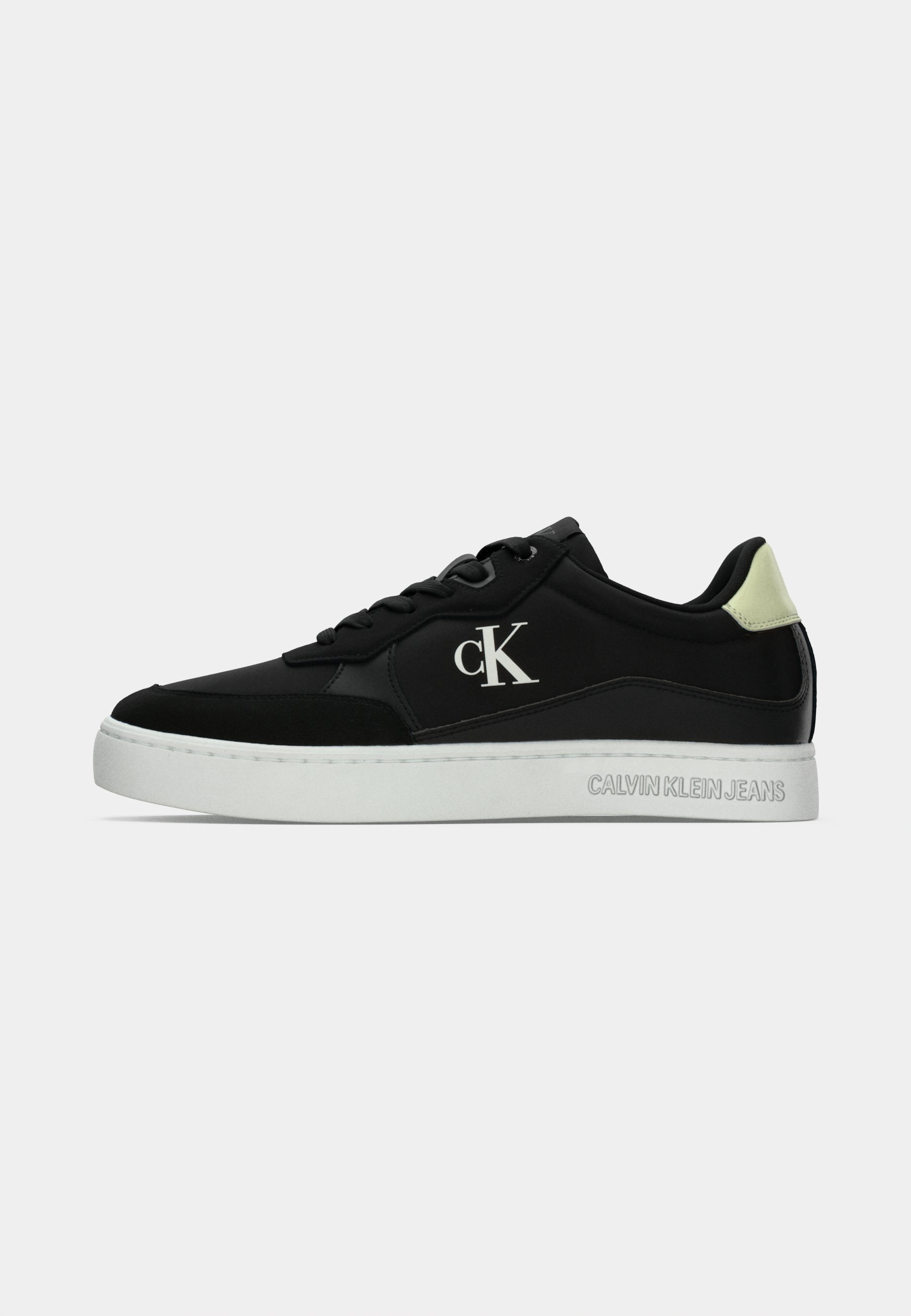 Calvin Klein Jeans CLASSIC CUPSOLE - Sneakers - zwart/wit jade/wild lime