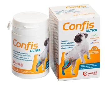 CANDIOLI Confis Ultra Suporte para o metabolismo articular em cães 20 comprimidos