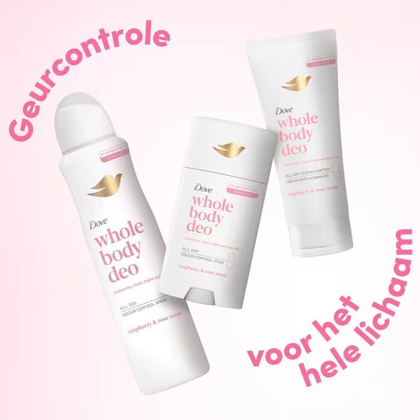 Dove dezodorans krema za cijelo tijelo s mirisom maline i ruže 75 ml