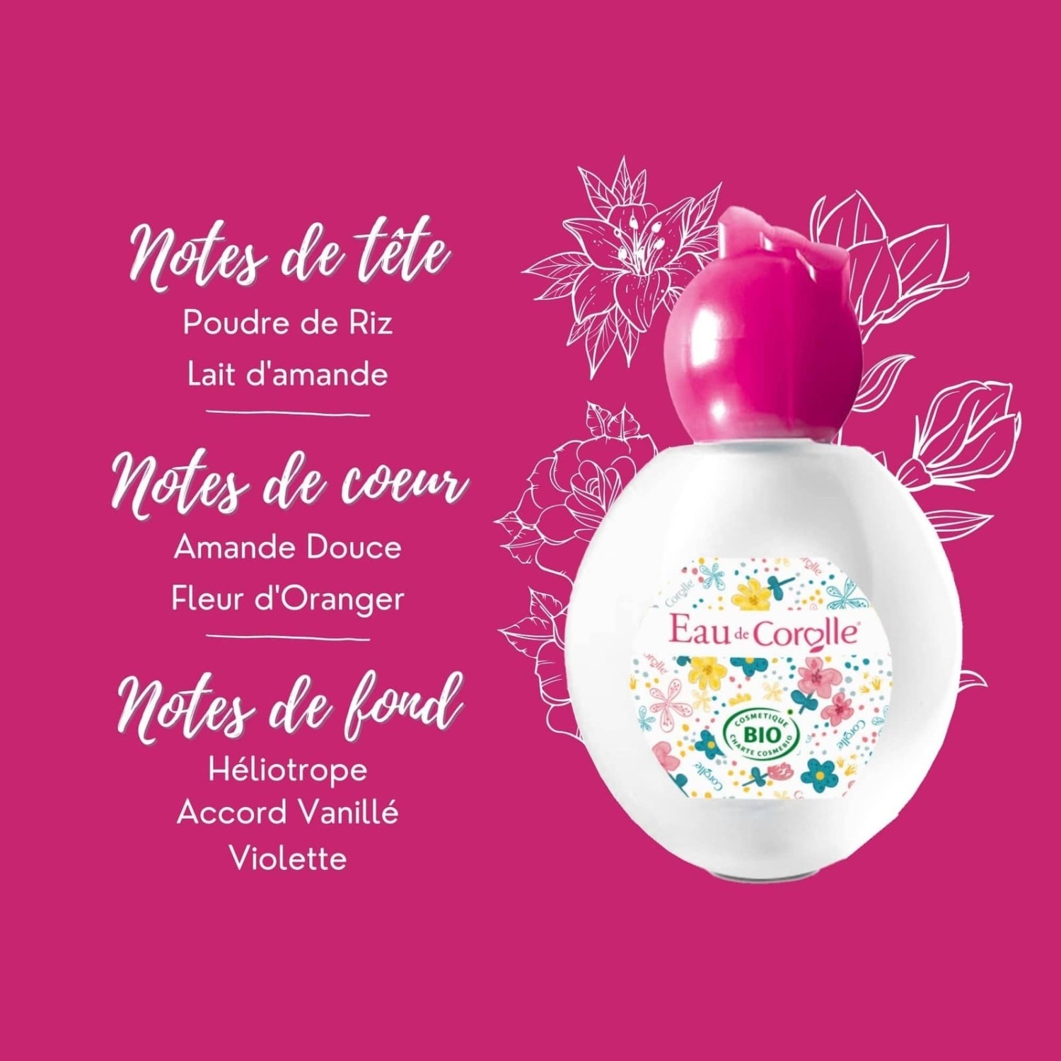 Corolle Eau de senteur amande vanillée