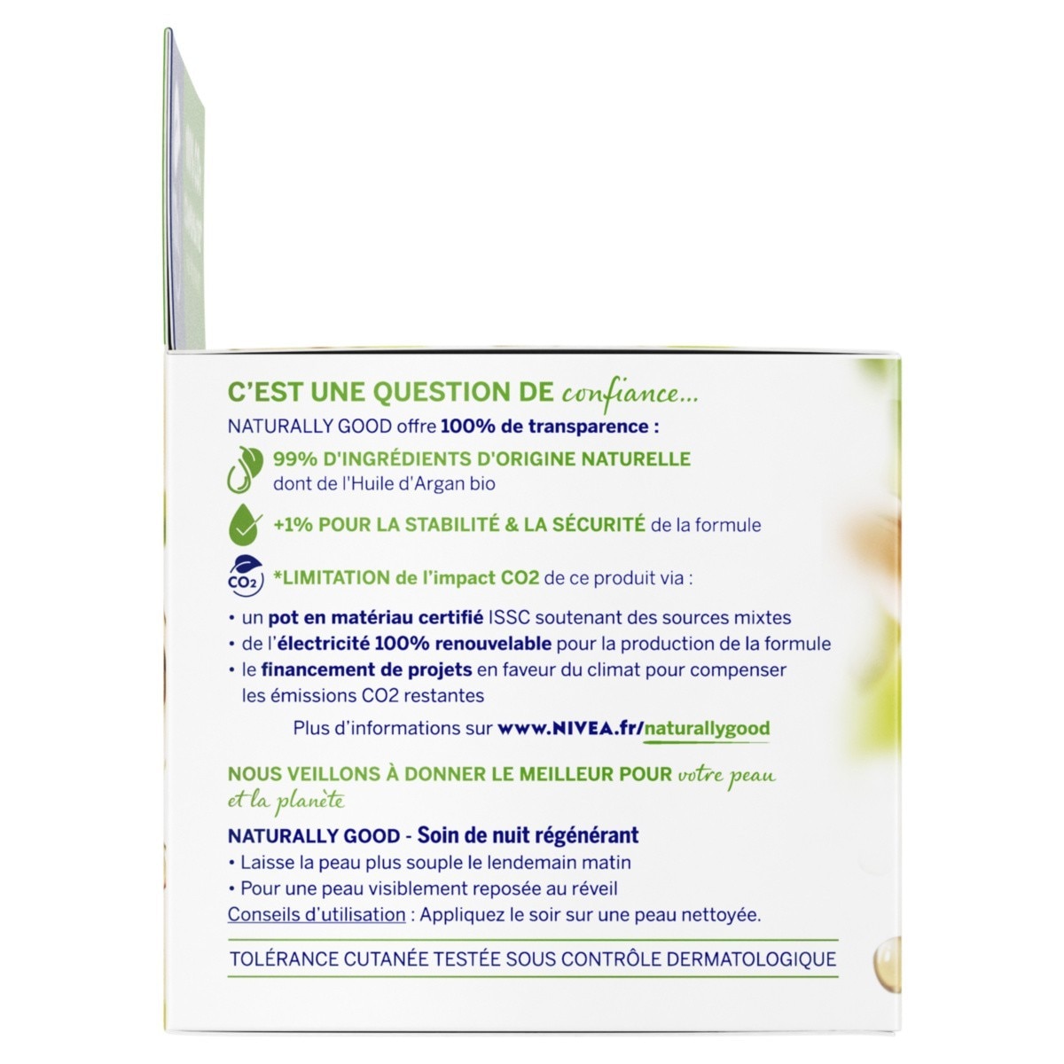 NIVEA Soin de Nuit hydratant 24H Huile d'Argan Bio