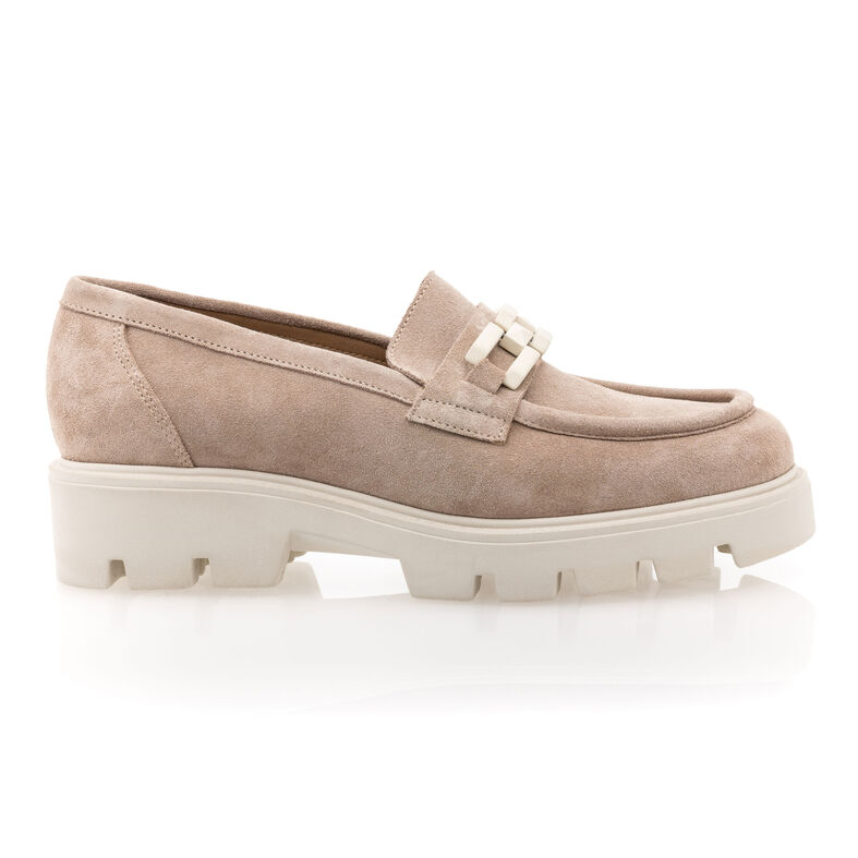 Beige Damen-Loafer/Bootsschuhe