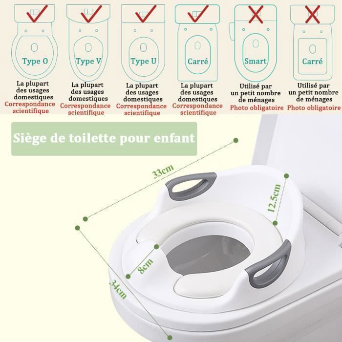 Toilettensitzverkleinerer, besonders komfortabler Toilettensitzverkleinerer mit Rückenlehne für Kinder