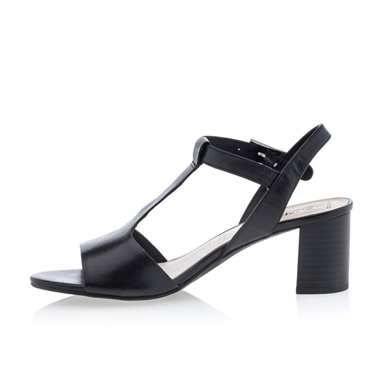 Sandalias negras para mujer / Zapatos de punta abierta