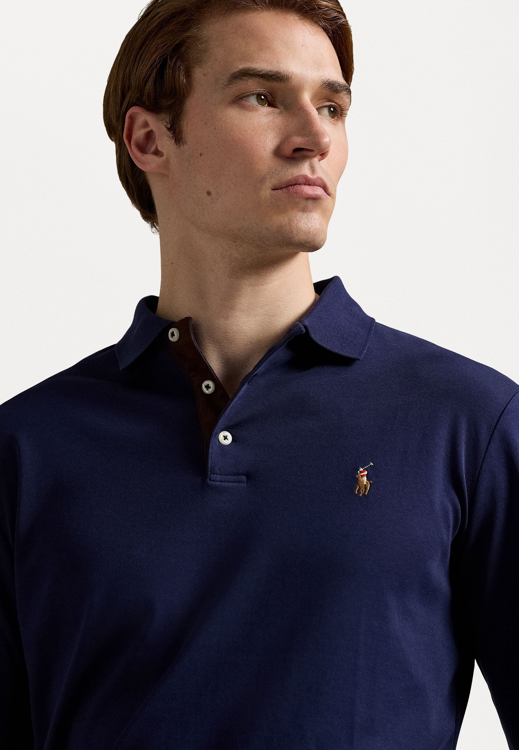 Polo Ralph Lauren MANICA LUNGA - Polo - blu navy raffinato