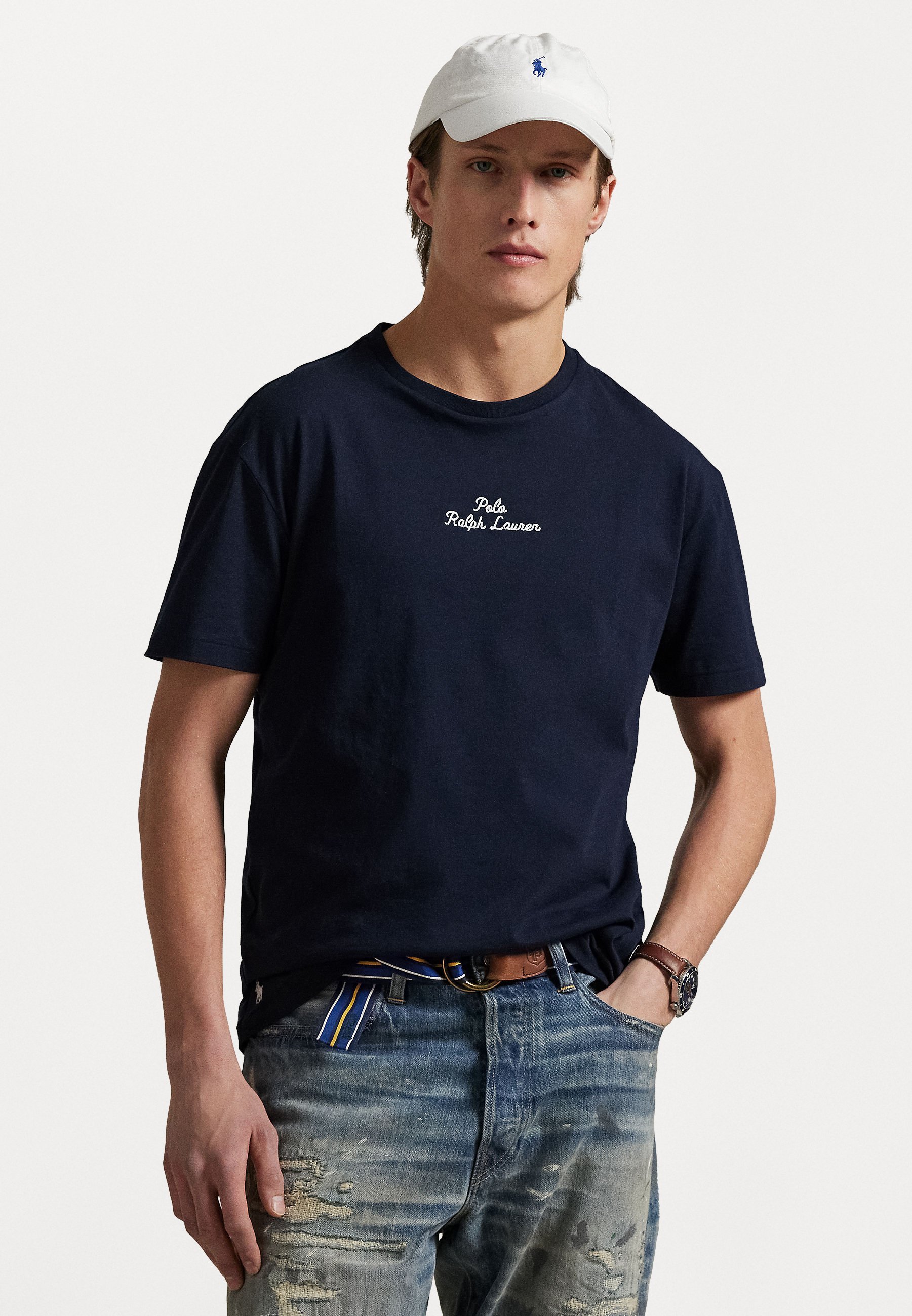 Polo Ralph Lauren T-shirt met korte mouwen, unisex - print - marineblauw