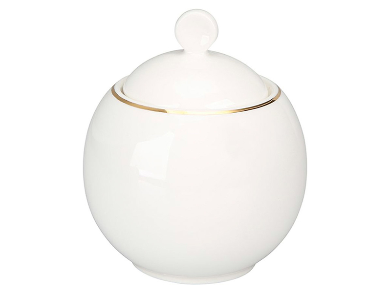 Cukiernica Bella porcelanowa 350 ml biało-złota
