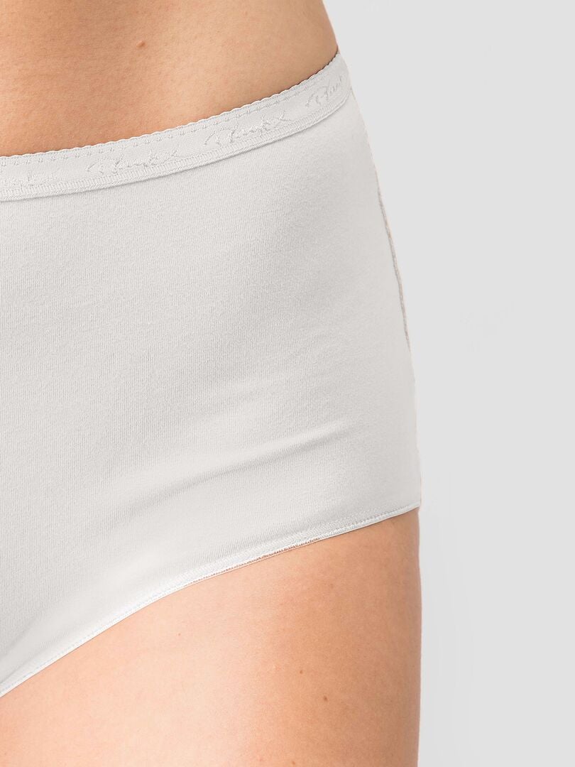 Set van 2 katoenen 'Playtex' maxi slips - wit