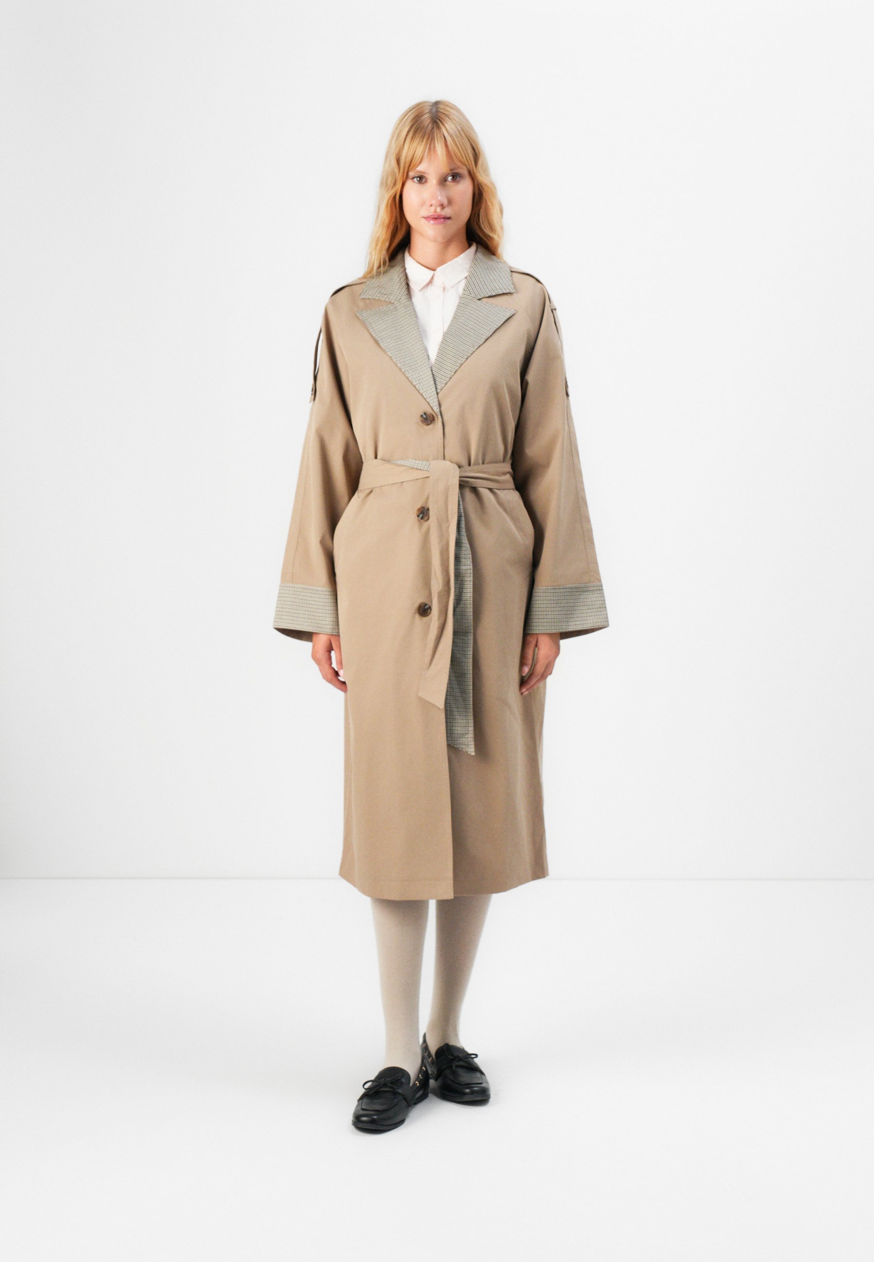 Noisy May NMJULIA - Trench-coat - vison argenté
