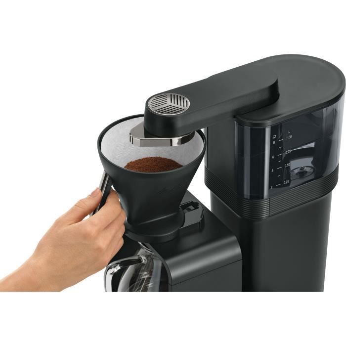 Cafetière filtre - MELITTA - Epour 1024-11 - 1515 W - 2/8 tasses - Noir/Chrome