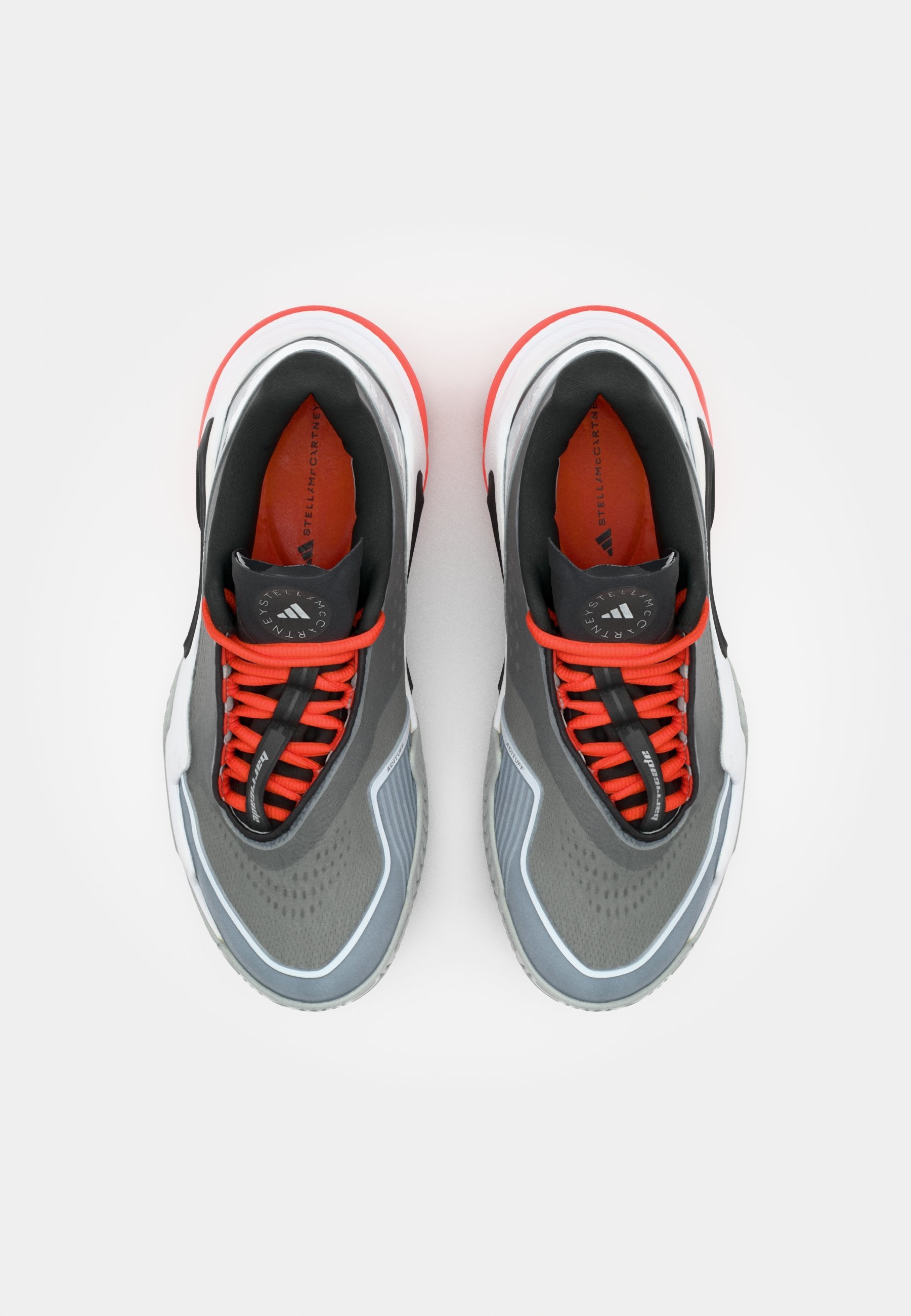 adidas Performance ASMC BARRICADE - Chaussures de tennis multicourts - Blanc/Gris anthracite/Orange universitaire