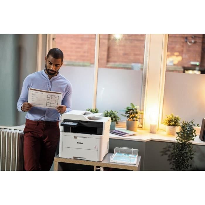 Multifunction printer - BROTHER - MFC-L3740CDWE - 4-in-1 color LED - Ethernet and Wi-Fi
