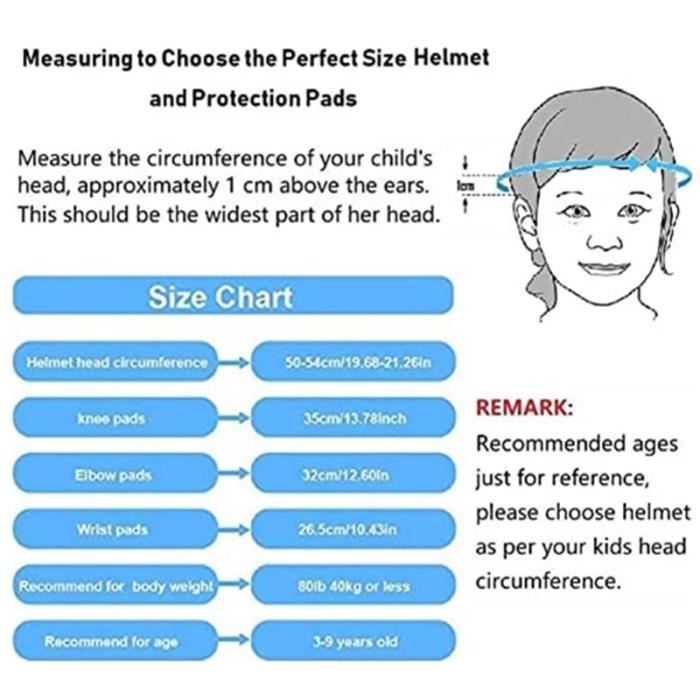 Children's Protective Gear Kit - Brand - Rollerblading, Cycling - Adjustable Helmet - Elbow and Knee Pads