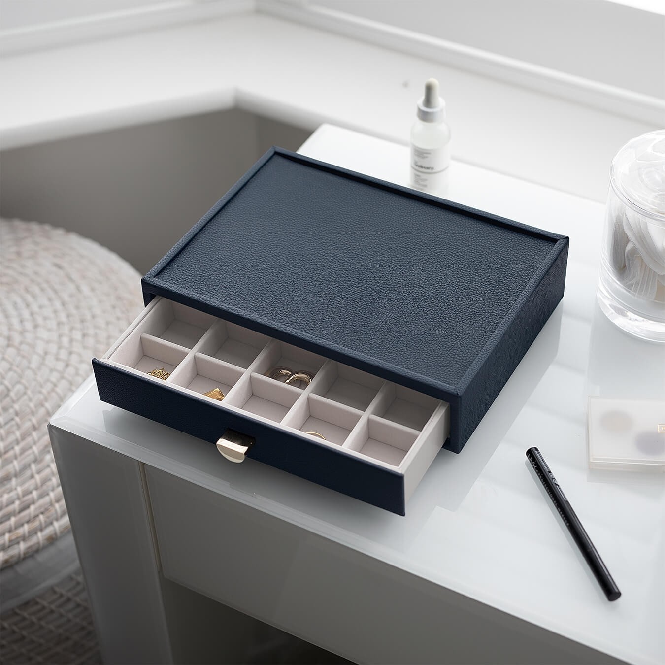 Klasická úložná taška od Stackers – Pebble Blue