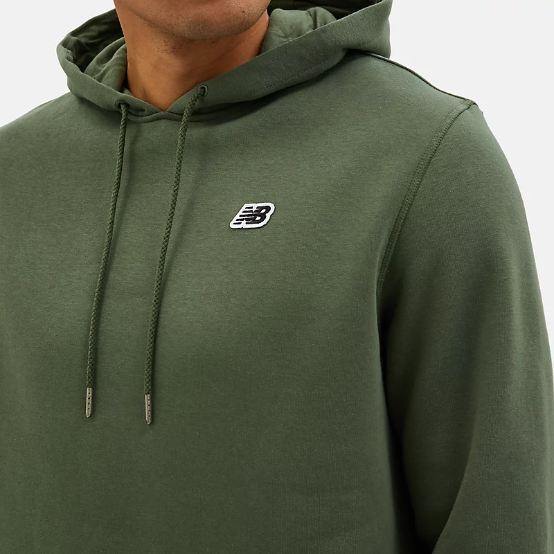 Bluzy z kapturem NB z małym logo dla mężczyzn – GŁĘBOKA OLIWKOWA ZIELEŃ