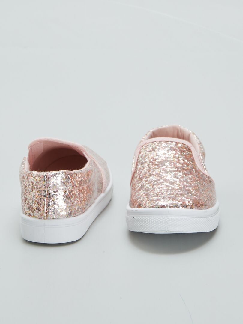 Zapatillas bajas sin cordones - ROSA
