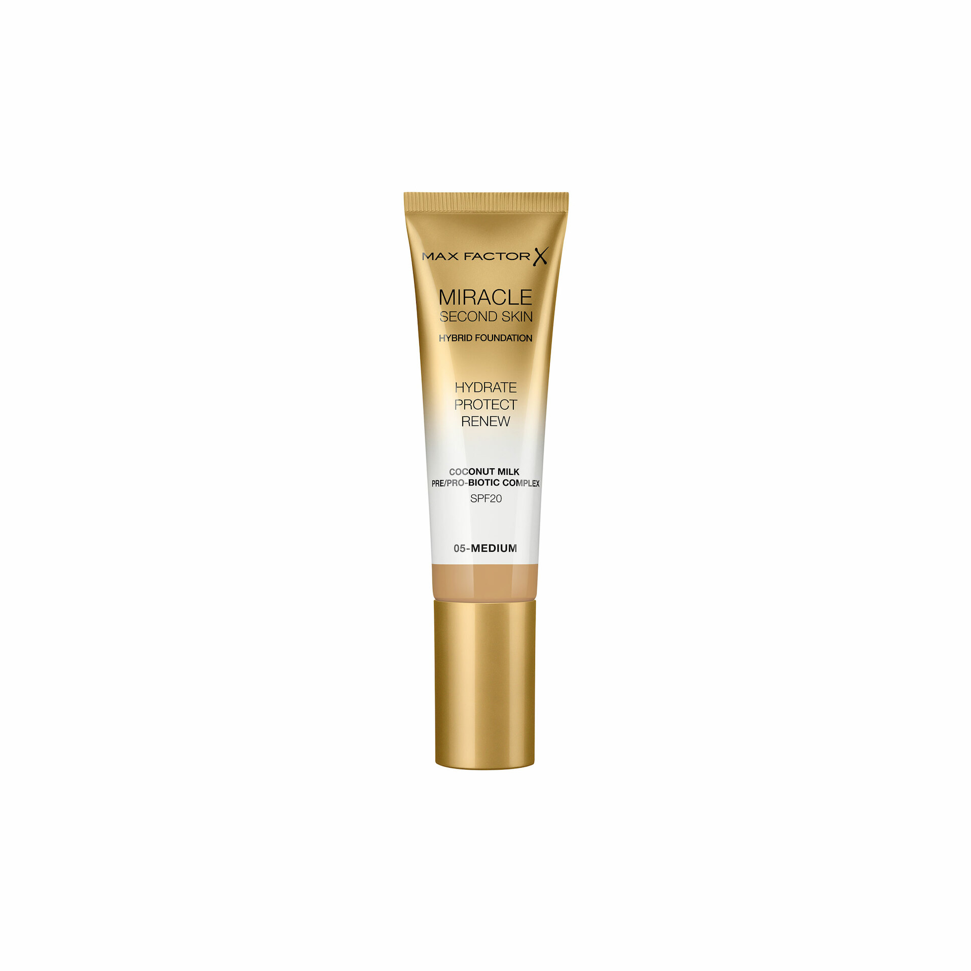 Miracle Second Skin tonālais krēms 05 Medium - Max Factor