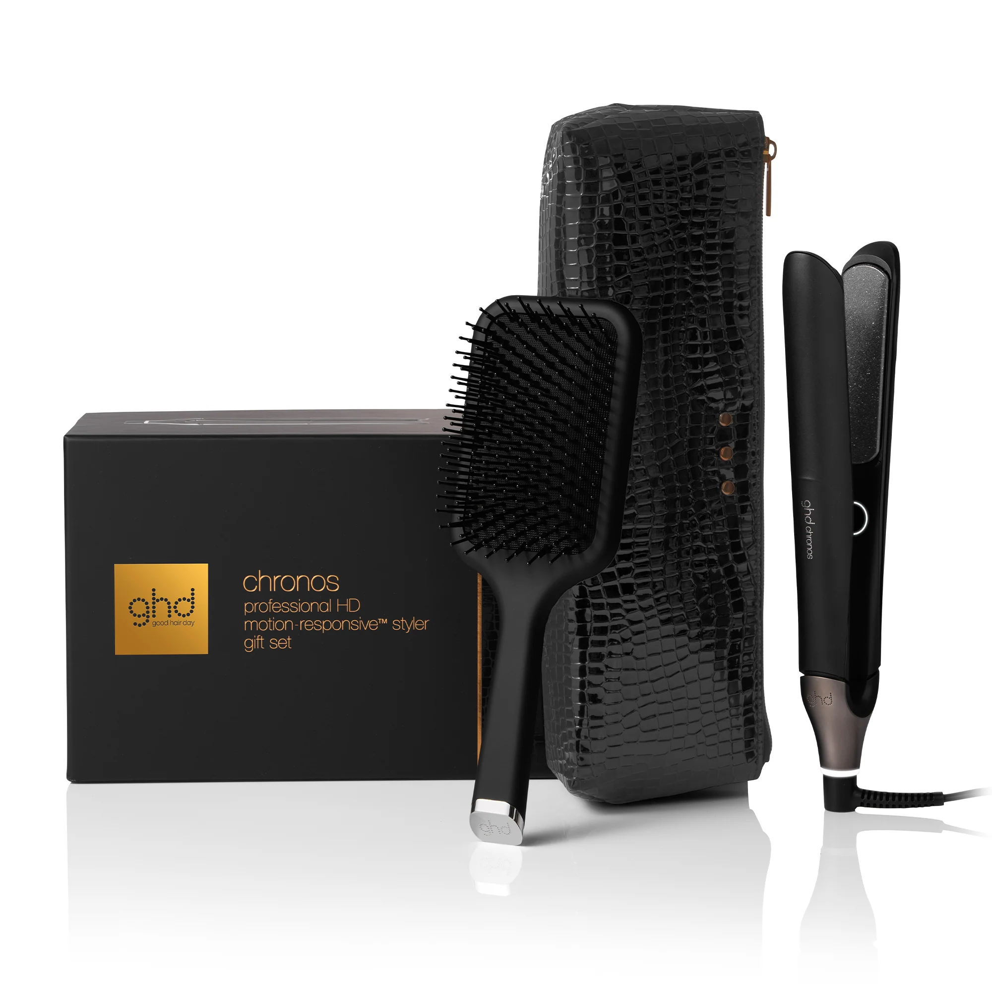Styler ghd chronos Gift Set - piastra per capelli professionale + paddle brush - Cofanetti per Capelli, Piastra Capelli, Spazzole