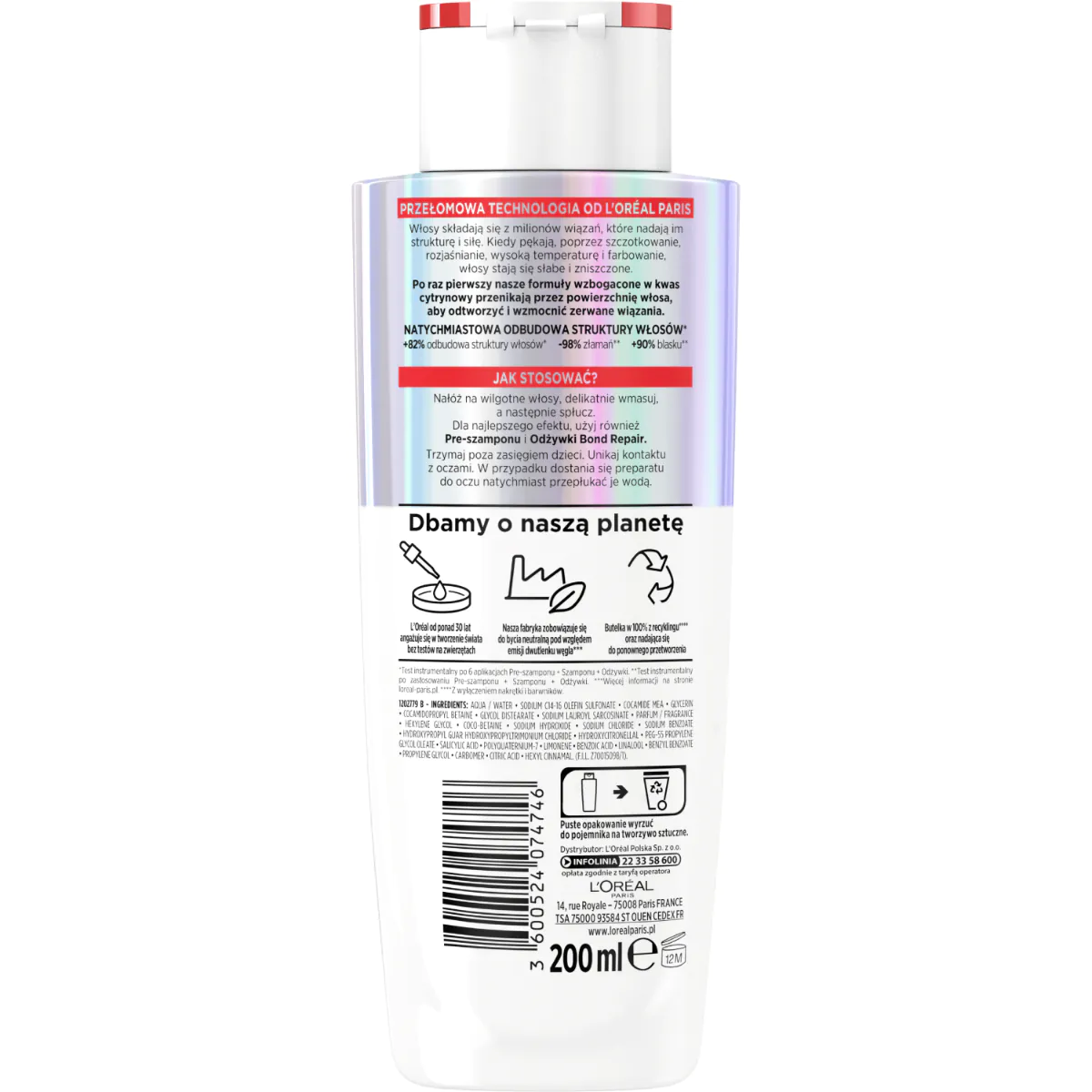 Elseve Bond Repair Szampon do włosów