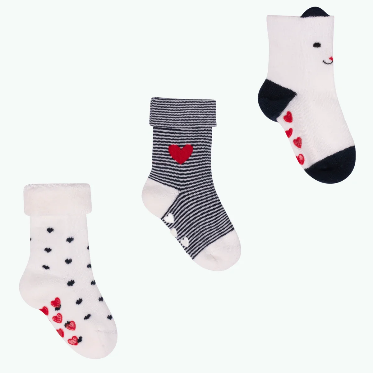 Chaussettes Petit Coeur - Pack de chaussettes bébé