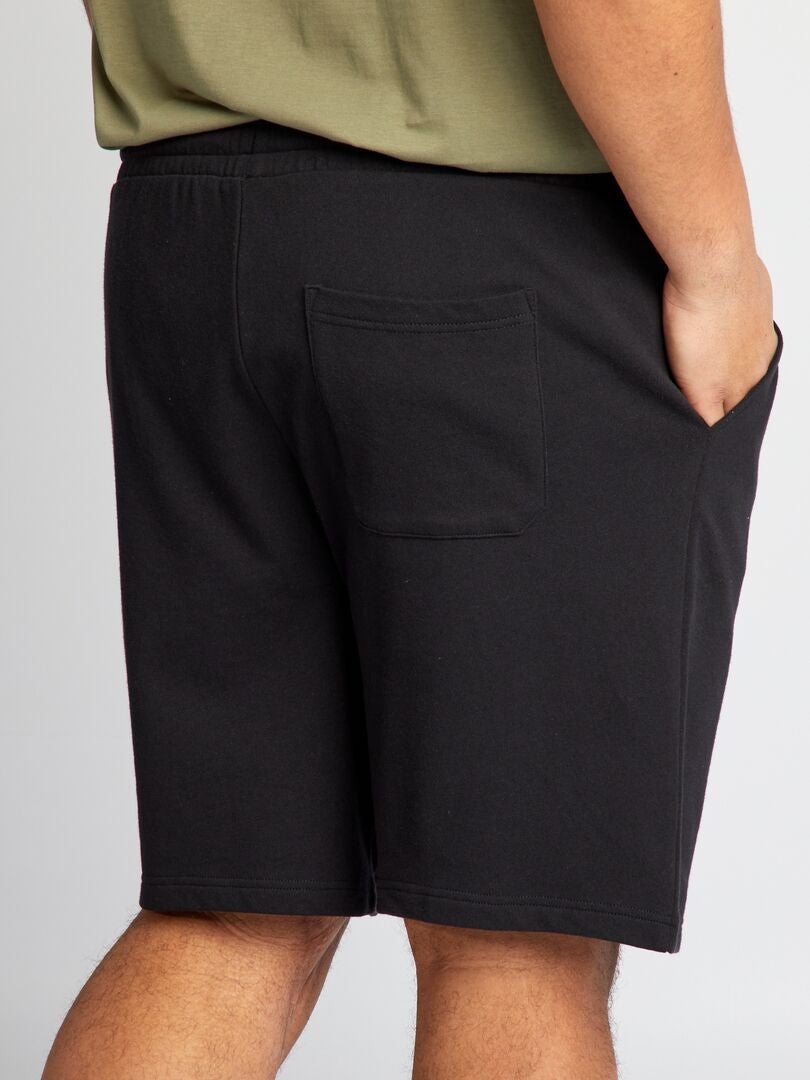 Fleece shorts - Zwart