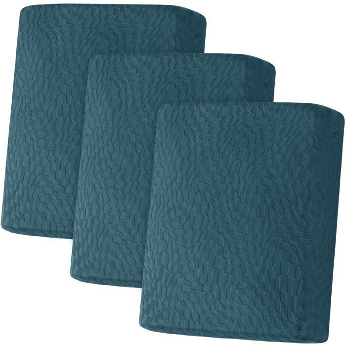 Ystyle Housse Assise Canapé, Housse Coussin Canape Extensible,Protection Meubles Couvre Pour Canapé (1 Place*3, Turquoise)