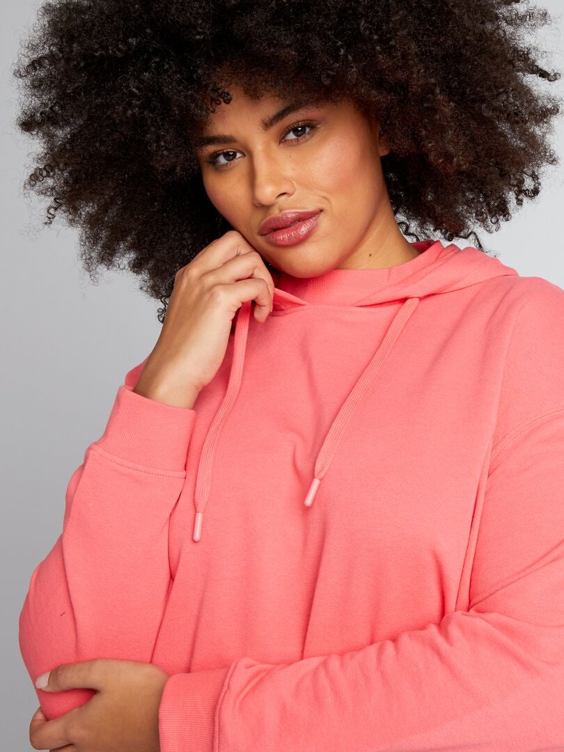 Lange hoodie - ROZE