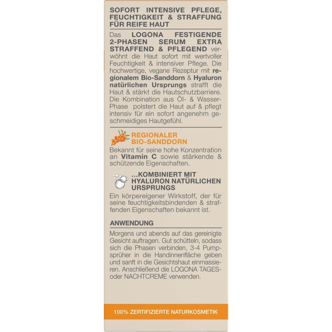 Logona Feuchtigkeitsserum mit Anti-Aging-Effekt – 30 ml
