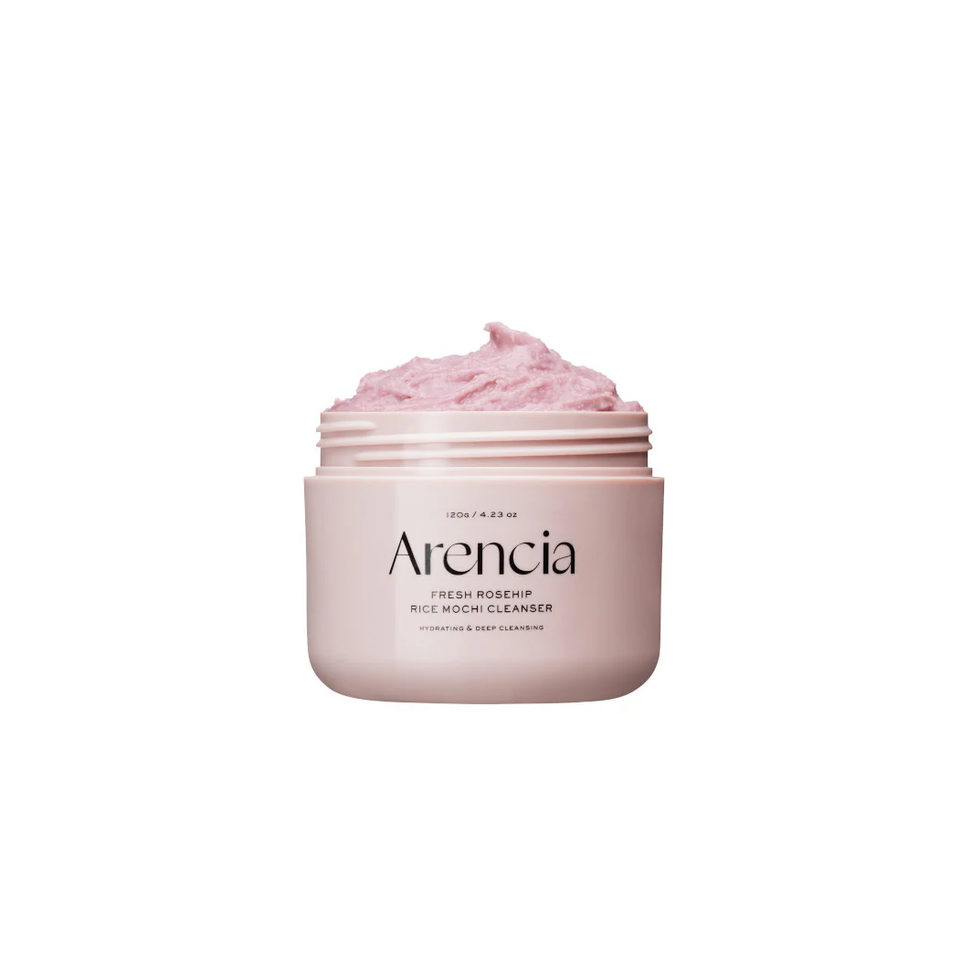 Viso RICE MOCHI Fresh Royal Rosehip Rice Mochi Cleanser - Mousse detergente viso, Gel viso lenitiva