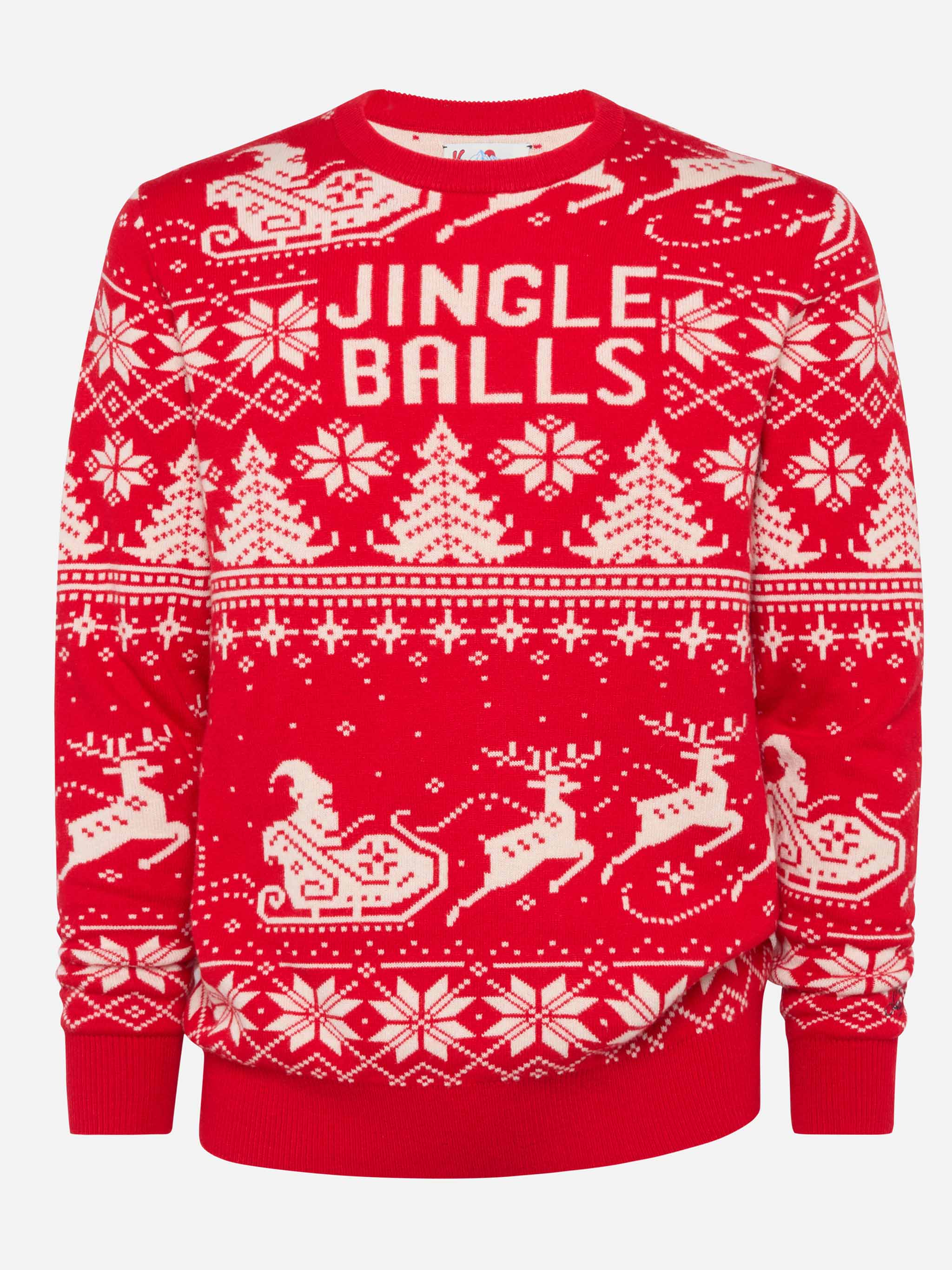 Maglione Fairs Isle Heron avec jacquard Jingle Balls