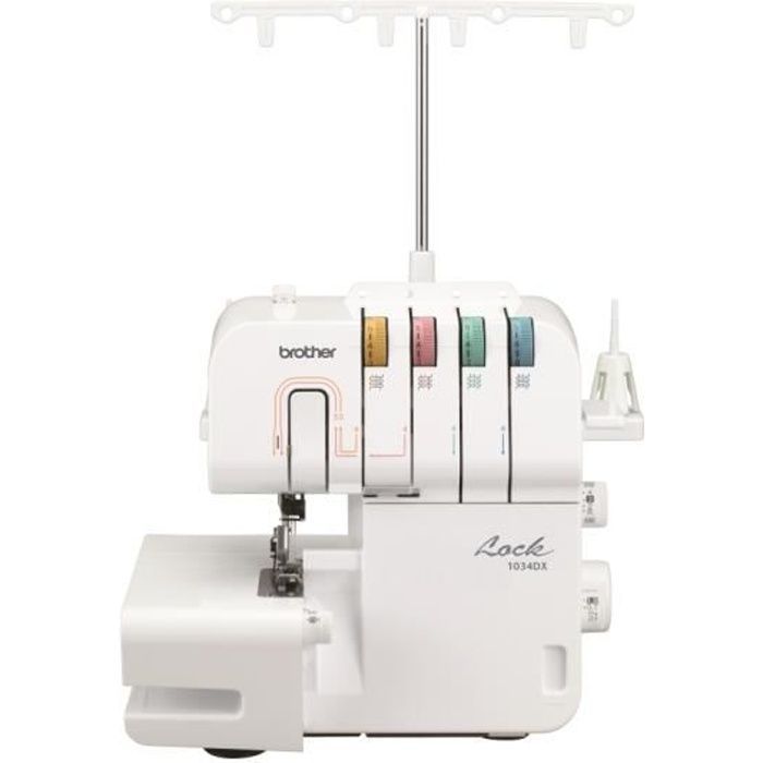Surjeteuse - BROTHER - 1034DX - Enfilage facile - Surjet 4 fils - Largeur de point 5-7mm
