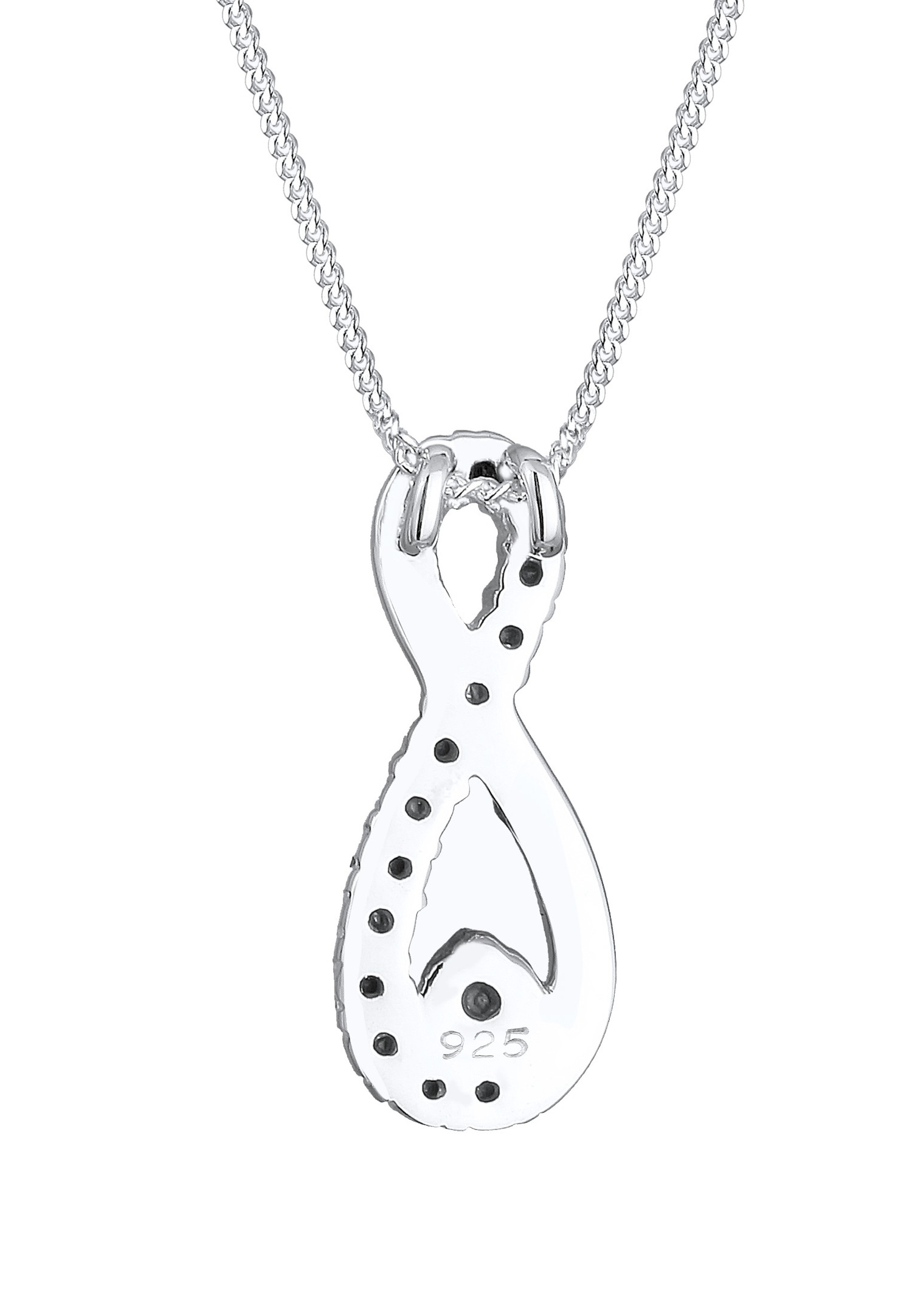 Elli Femmes pendentif Infinity noble avec cristaux en argent sterling 925
