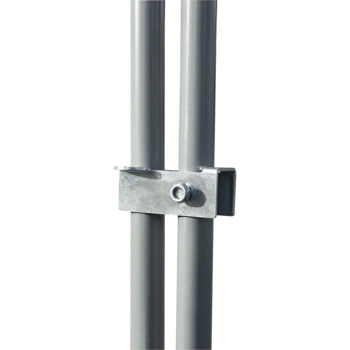 IDMARKET Kippenhok met omheining 12 m² 4x3 m, gegalvaniseerd stalen gaas.