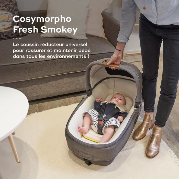 Pannolino riduttore universale Babymoov Cosymorpho per neonati, in tessuto traspirante, da 0 a 6 mesi, colore Fresh Smokey.