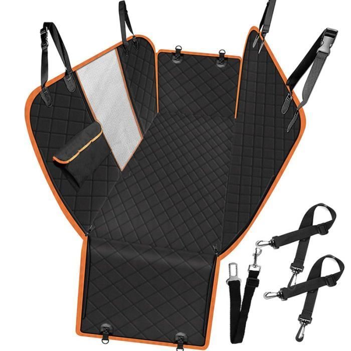 Funda para coche - ZGEER - Modelo universal - Impermeable - Antideslizante - Naranja 147x137x40cm