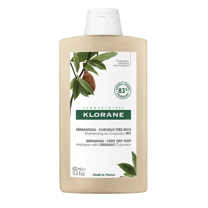 Shampoing Klorane au beurre de cupuaçu bio 400 ml pour cheveux secs