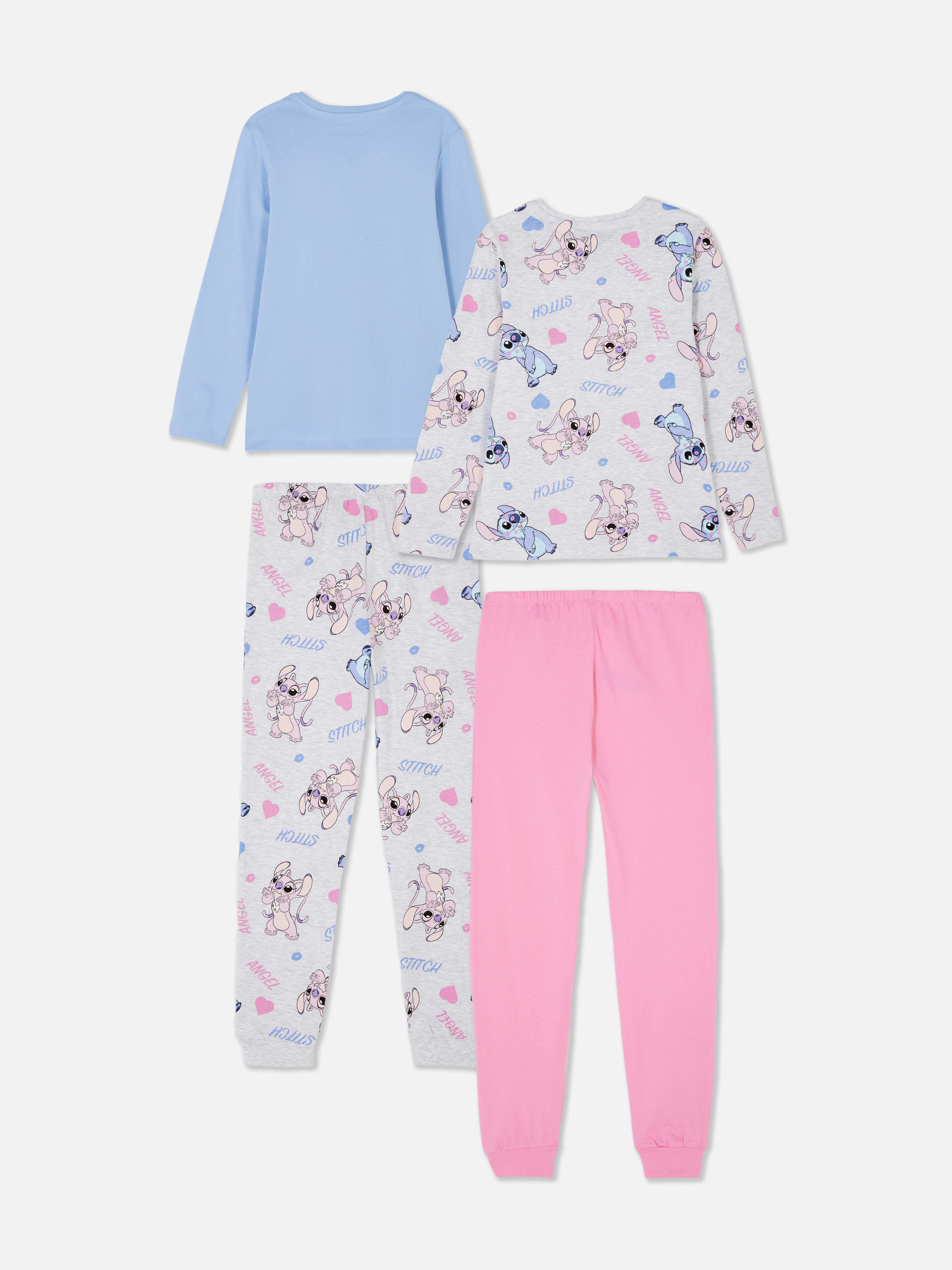 Pijamale Disney cu imprimeu Stitch, set de 2. Două pijamale lungi Disney cu modele unice de personaje.