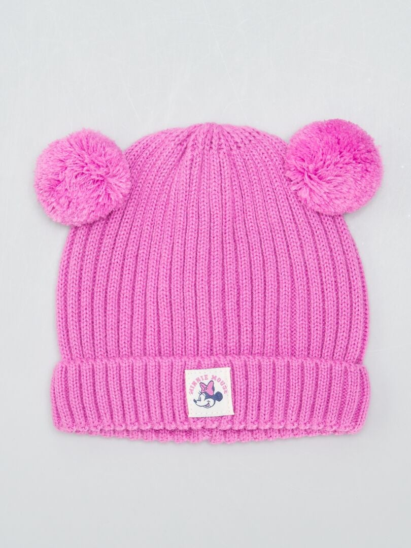 Gorro de punto de Minnie Mouse - ROSA