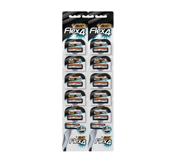 BIC Flex4 jednorazowe maszynki do golenia dla mężczyzn 10 sztuk