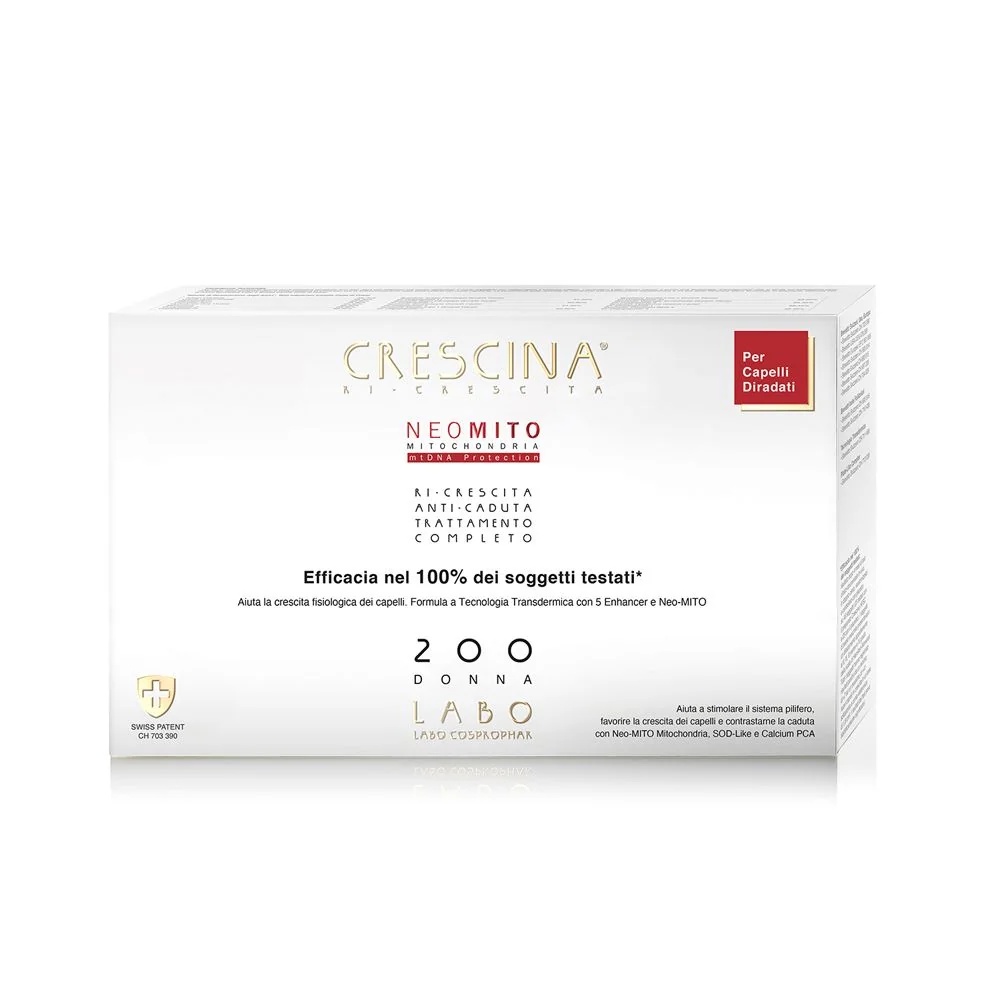 CRESCINA Crescina Super Fórmula 200 mujer 20 botellas