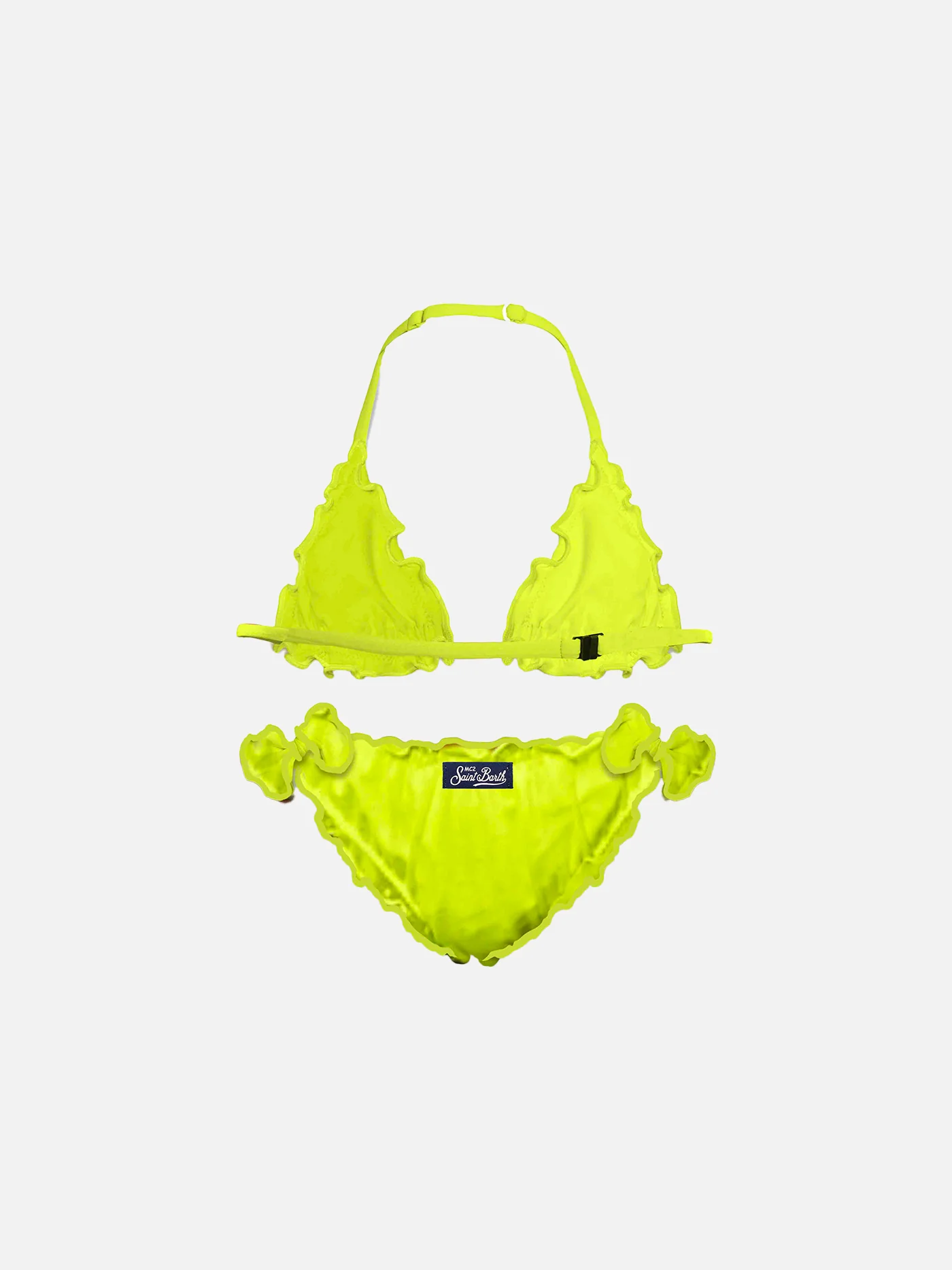 Gul Fluorescerende Trekantbikini til Piger