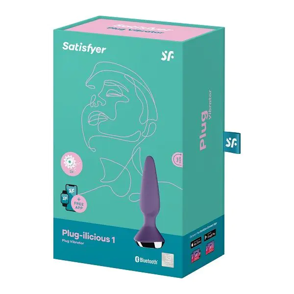 Satisfyer Masażer Plug-IliciousConnect App Purple